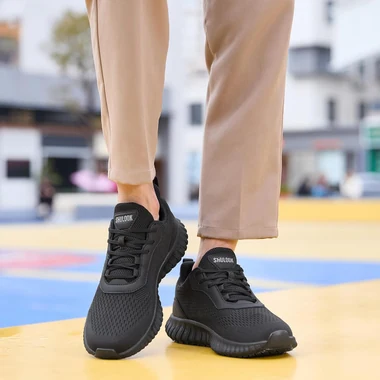 Non Slip Work Shoes for Men Food Service Restaurant Walking Shoe, view 3