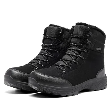 Men's Waterproof Winter Boots Warm Fur Lined Snow Boots Warm Snow Shoes, view 2