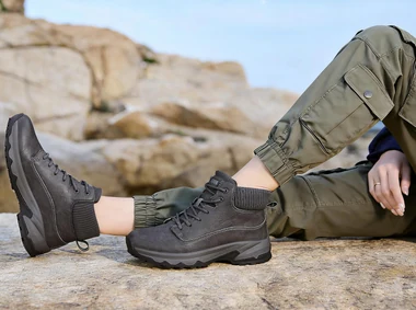 Non Slip Work Boots for Women Slip-Resistant Shoes Waterproof Food Service Chef Kitchen Restaurant Working Casual Comfortable Ankle Boot Outdoor Walking Booties Sneakers, view 3