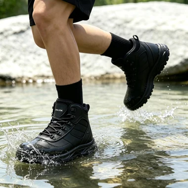 Men's Waterproof Hiking Boots Non-Slip Lightweight Ankle Boot, view 2
