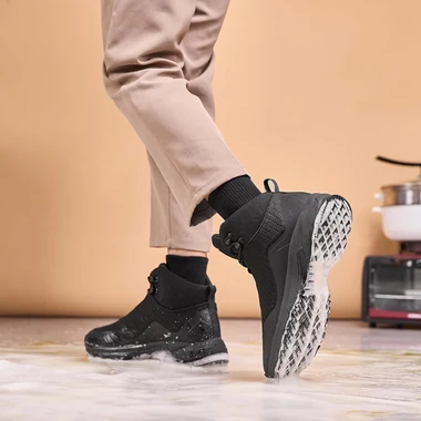 Non Slip Work Boots Men Water-Resistant Kitchen Food Service Walk Shoes, view 5